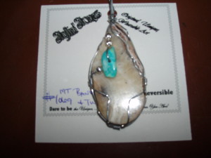 Petrified Reef Coral with Turquoise